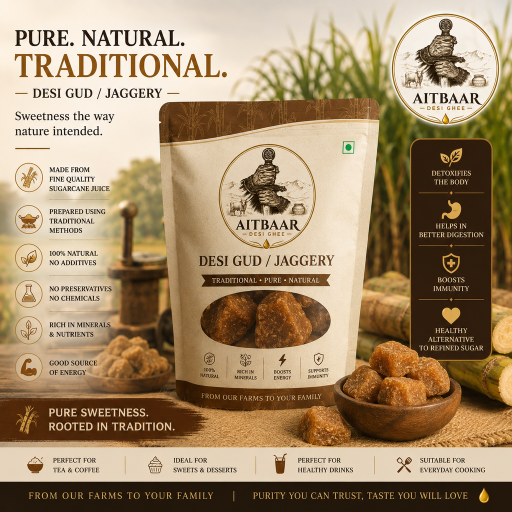 Desi Gud (Jaggery) – Pure Natural Traditional Jaggery