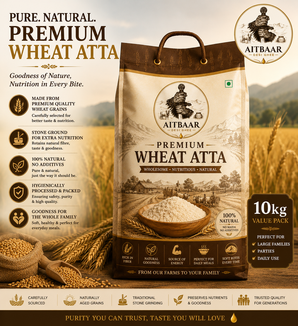 Premium High Protein Atta – Nutritious Whole Wheat Flour