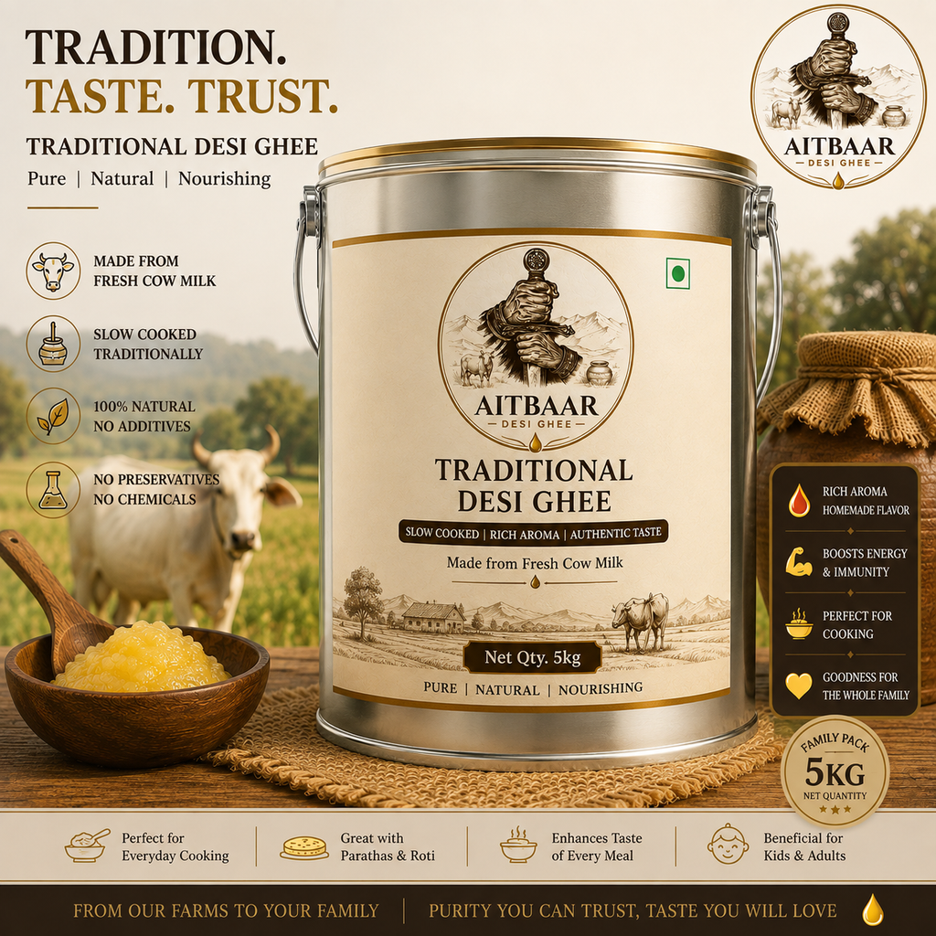 Traditional Desi Ghee – Pure Cow Milk Ghee